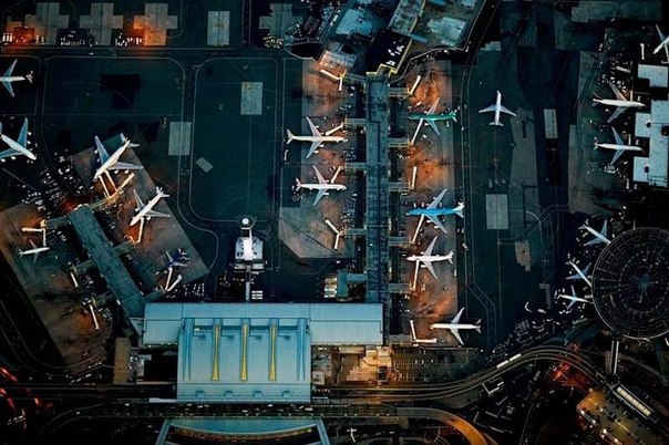 Аэропорты с высоты