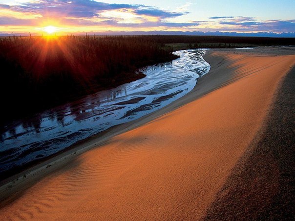 Песчаные дюны Кобук, Аляска.
