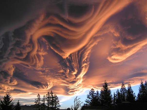 Облака Асператус, Новая Зеландия.