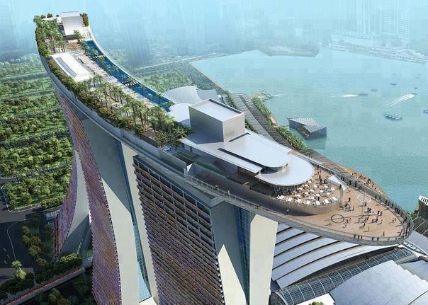 Sands SkyPark, комплекс Марина Бэй Сэндс, Сингапур.
