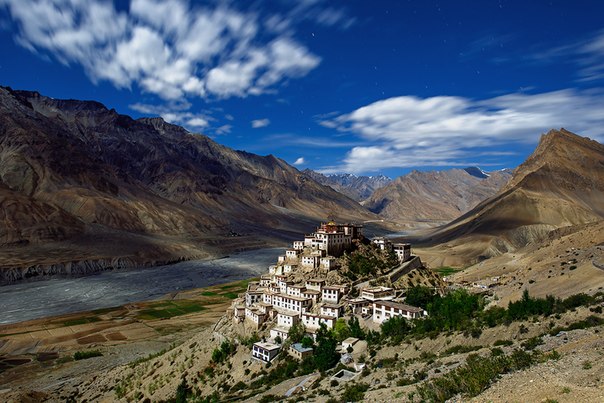 Key Gompa - монастырь тибетского буддизма, Индия.