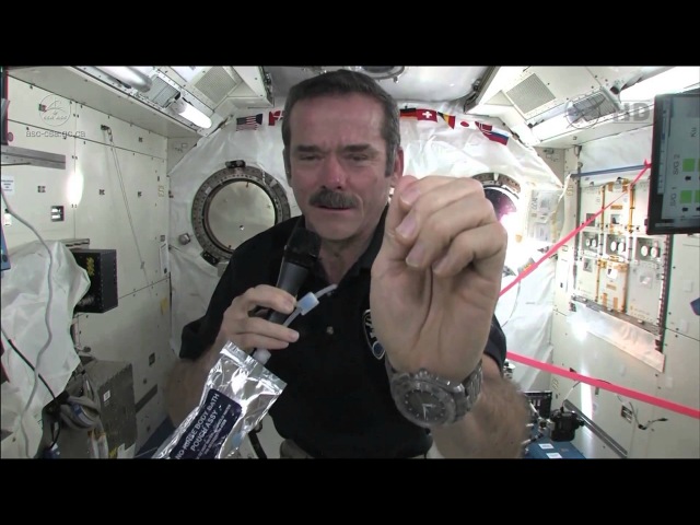 Как это делают в космосе. Капитан экипажа МКС показал землянам быт в невесомости