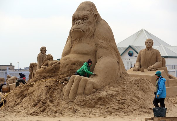 Фестиваль песчаных скульптур в Уэстоне