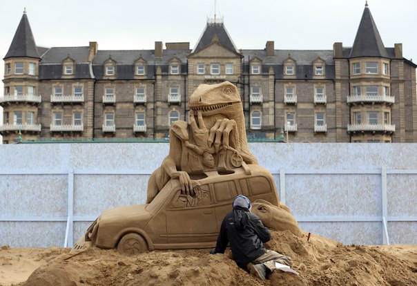 Фестиваль песчаных скульптур в Уэстоне