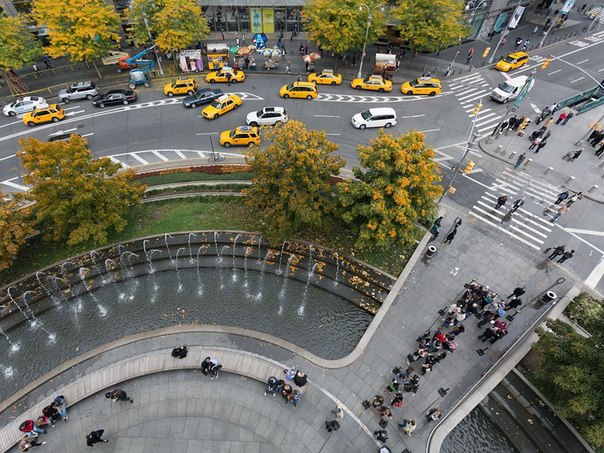 Columbus Circle, Нью-Йорк.