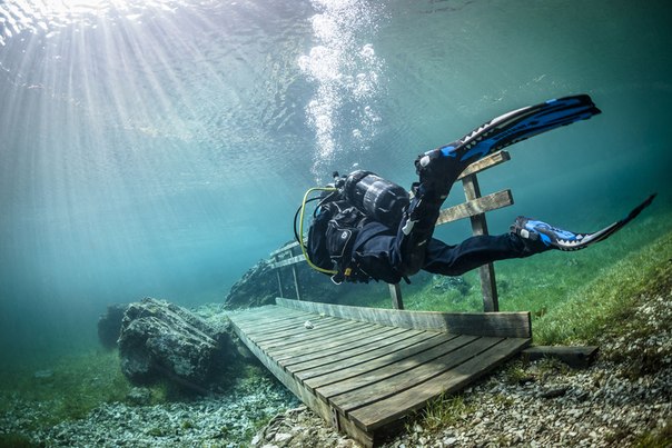Подводный парк-призрак в Австрии