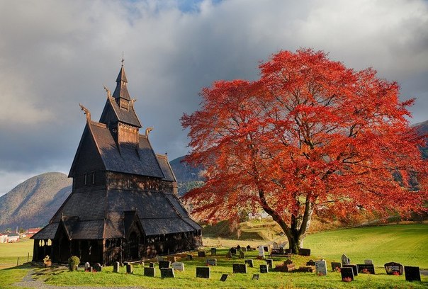 Церковь Hopperstad Stave, Норвегия.
