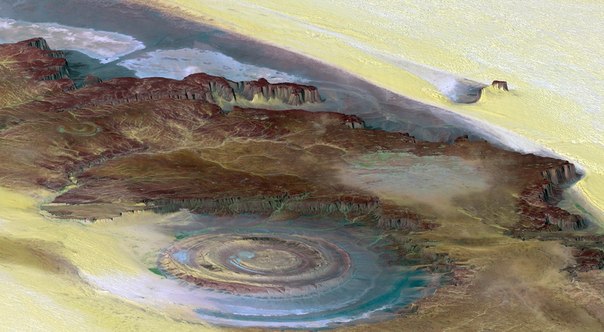 Глаз Сахары (Структура Ришат) - геологическое образование, расположенное в мавританской части пустыни Сахара рядом с поселением Уадан, внутри синеклизы Таудени. Диаметр структуры равен 50 км.