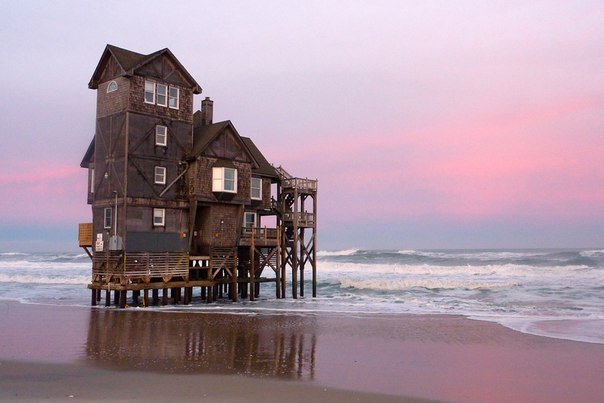 Дом у океана, Роданте, Штат Северная Каролина, США.