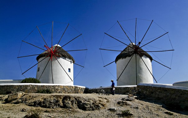 Ветряные мельницы. Микены, Греция