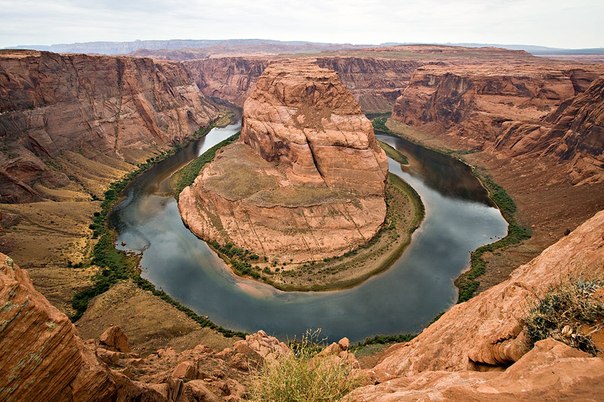 Лошадиная подкова, меандр реки Колорадо, США.