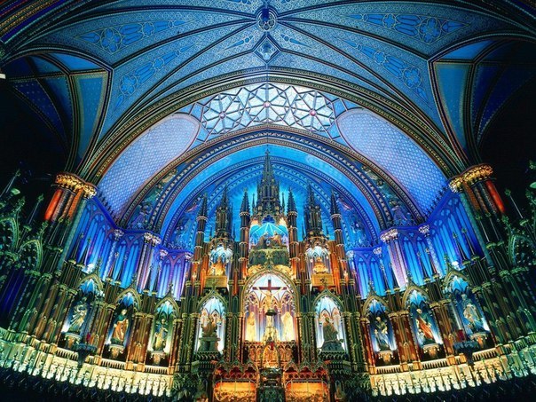Базилика Нотр-Дам де Монреаль, Канада.