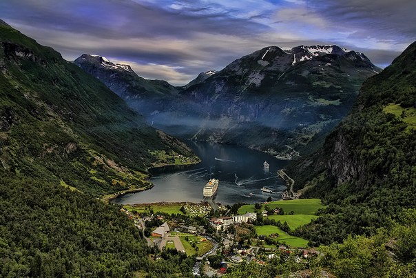 Geirangerfjord, Норвегия.