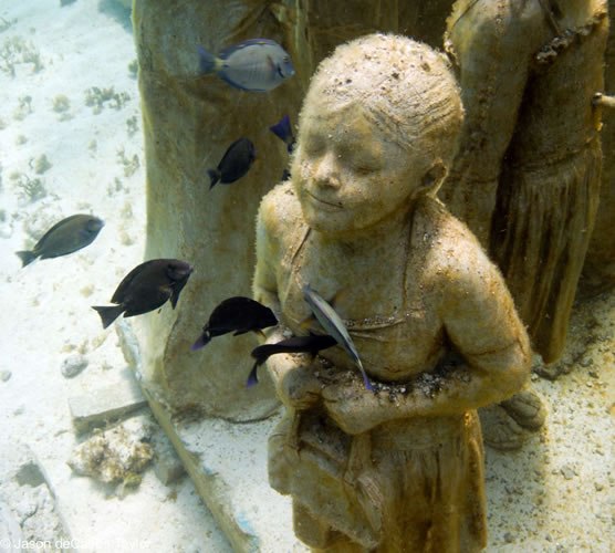 Подводный музей скульптур, (Канкун, Мексика). 