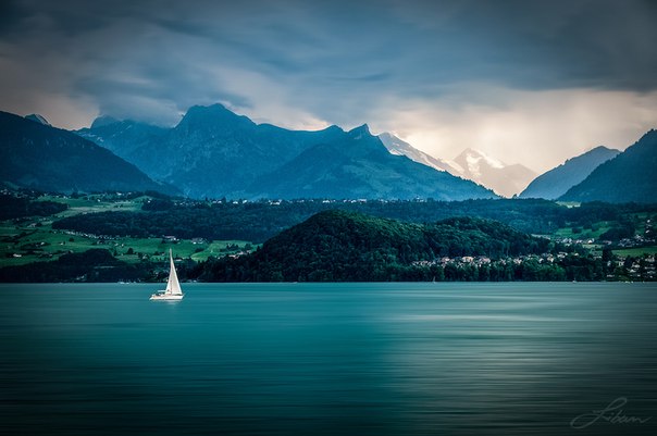 Тунское озеро, Швейцария.