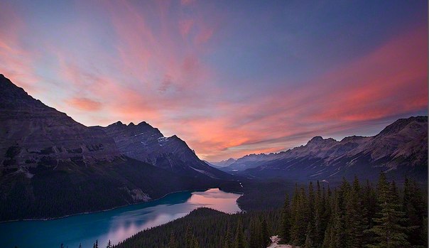 Пейто — озеро в Национальном парке Банф в Канадских Скалистых горах, Канада.
