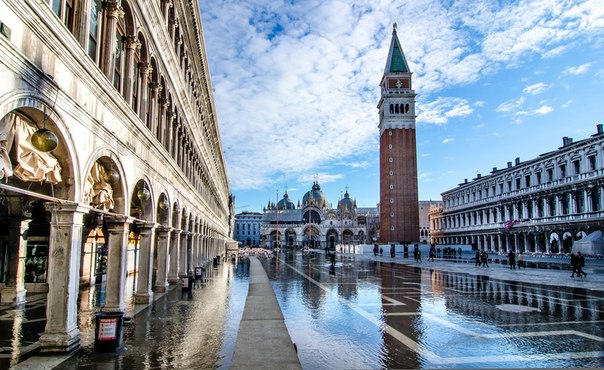 Площадь Сан-Марко, Венеция, Италия.