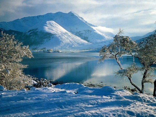 Зимний пейзаж, Шотландия.