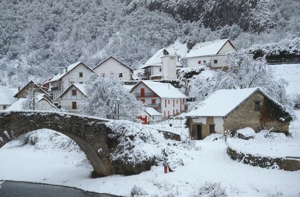 Зима в Ариве, Наварра, Испания.