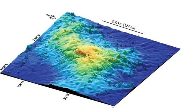 Крупнейший на Земле вулкан прятался под водой