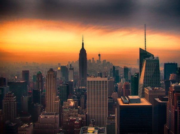 Манхэттен — историческое ядро Нью-Йорка, США.