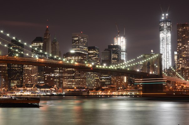 Бруклинский мост в Нью-Йорке, США.