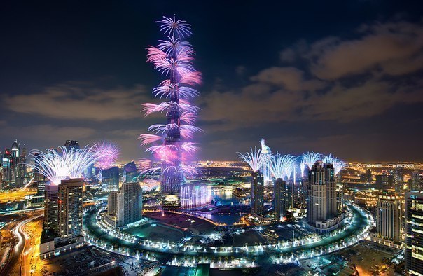 Новогодний Дубай, ОАЭ.