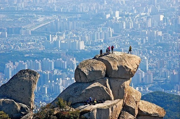 Вид на Сеул, Южная Корея.