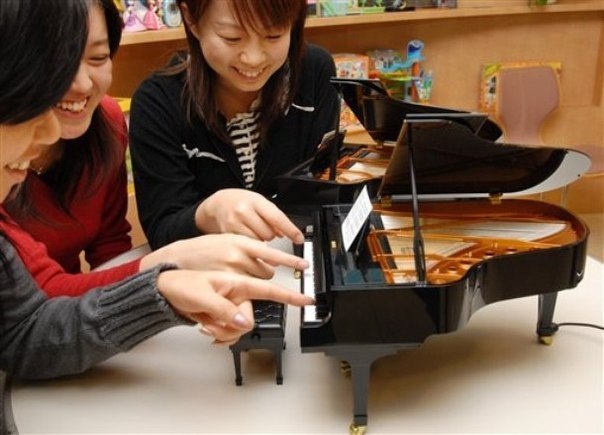 Японский производитель игрушек Sega выпустил самое маленькое, полностью функционирующее, пианино в мире. Интересный факт, что инструмент имеет полные 88 клавиш и очень походит на полноразмерный инструмент.