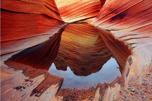 The Wave - природная галерея "Волна" из скал и песка, США