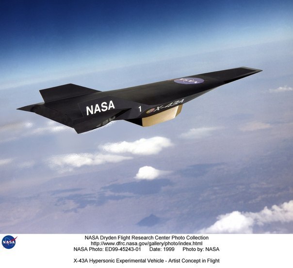 Самый быстрый самолёт в мире - X-43A 