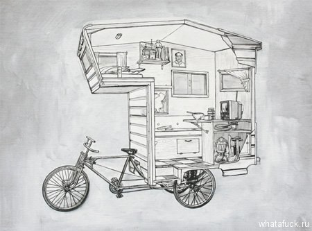 Велосипед — дом на колесах