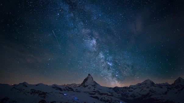 Маттерхорн — живописнейшая гора в Альпах. Расположена на границе между Швейцарией и Италией. Высота 4478 метров. Гора возвышается между швейцарским курортом Церматт и итальянским Брёй-Червиния.