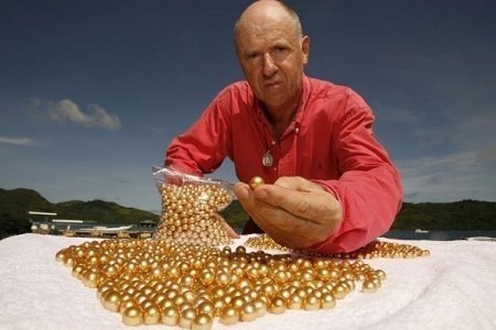 На острове Палаван на юго-западе Филиппин, живет единственный человек в мире, который раскрыл секрет производства редкого вида драгоценностей– золотого жемчуга.