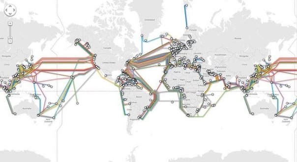 Как работает интернет между континентами?