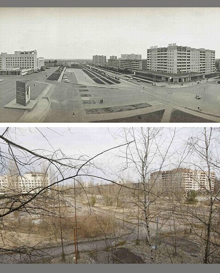 Чернобыль до и после