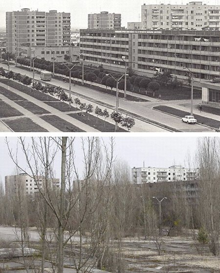 Чернобыль до и после