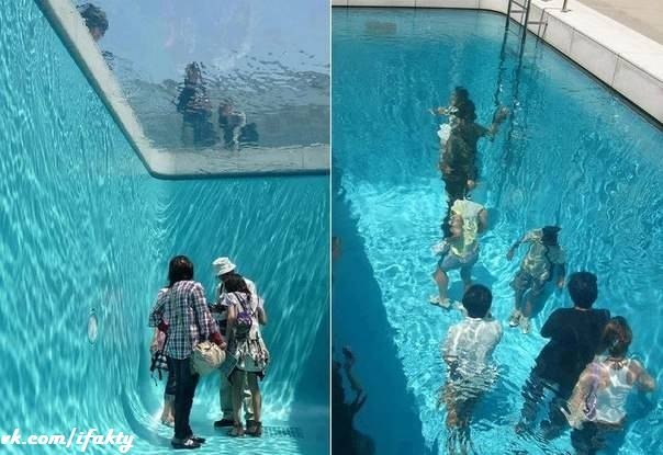 "Фальшивый" бассейн в Японии.
