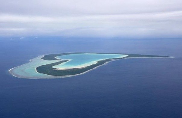 Сердцеподобный остров – Тупаи во Французской Полинезии.