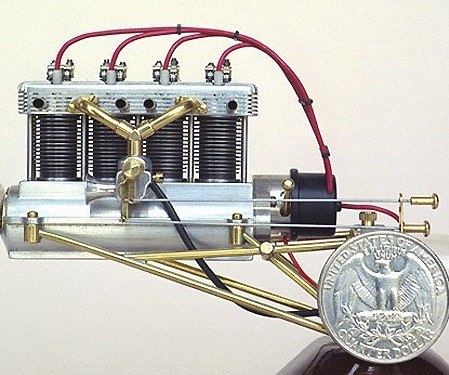 Самый маленький в мире рабочий 5-цилиндровый двигатель