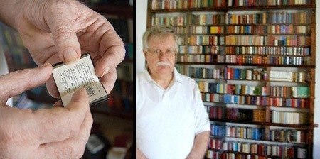 Владельцем самой большой в мире коллекции миниатюрных книг является житель Венгрии Йожеф Тари.