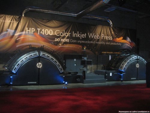 Принтер Inkjet Web Press от компании Hewlett-Packard печатает 2600 страниц формата А4 в минуту.