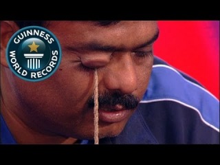Heaviest weight lifted with the eyelid - Guinness World Records Classics