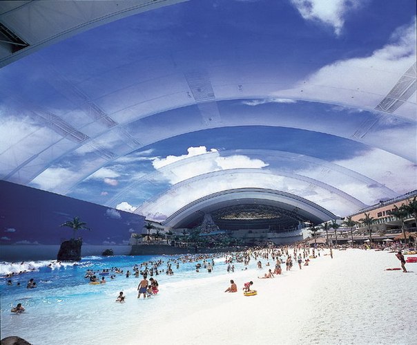 Курорт Сигайя на острове Кьюшу – один из главных курортных районов Японии. Его главная достопримечательность – уникальный аквапарк  Океанский купол” – круглый год принимает всех желающих отдохнуть в искусственном раю.