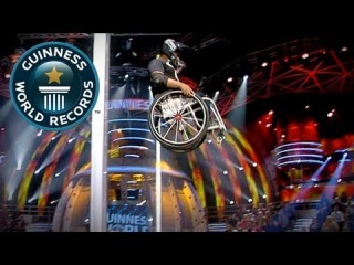 Highest ramp jump by wheelchair - Guinness World Records Classics