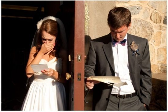 Реакция мужчины и женщины на любовное письмо.