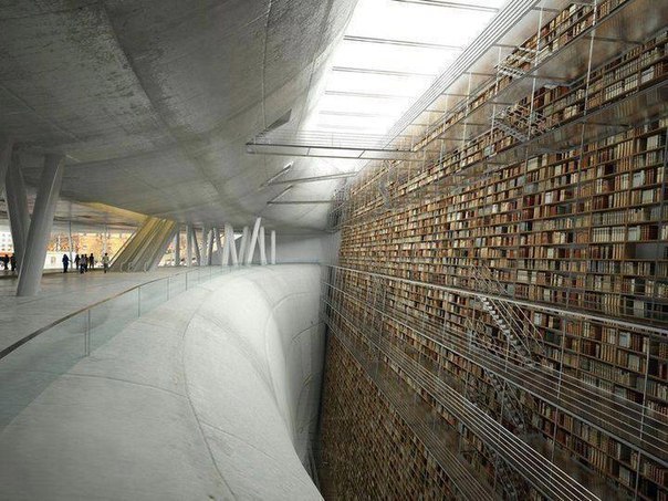 Библиотека в Стокгольме. Швеция.