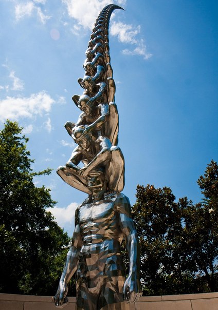 "Karma": скульптура - бесконечность в Сиднейском скульптурном саду.