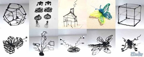3D-принтер в форме ручки позволяет рисовать объемные объекты