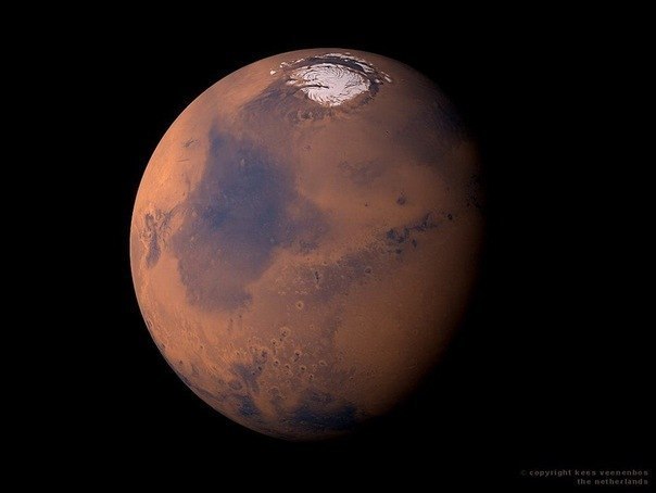 На Марсе находится самый крупный вулкан в Солнечной системе «Olympus Mons».